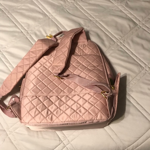 joy and iman quilted backpack